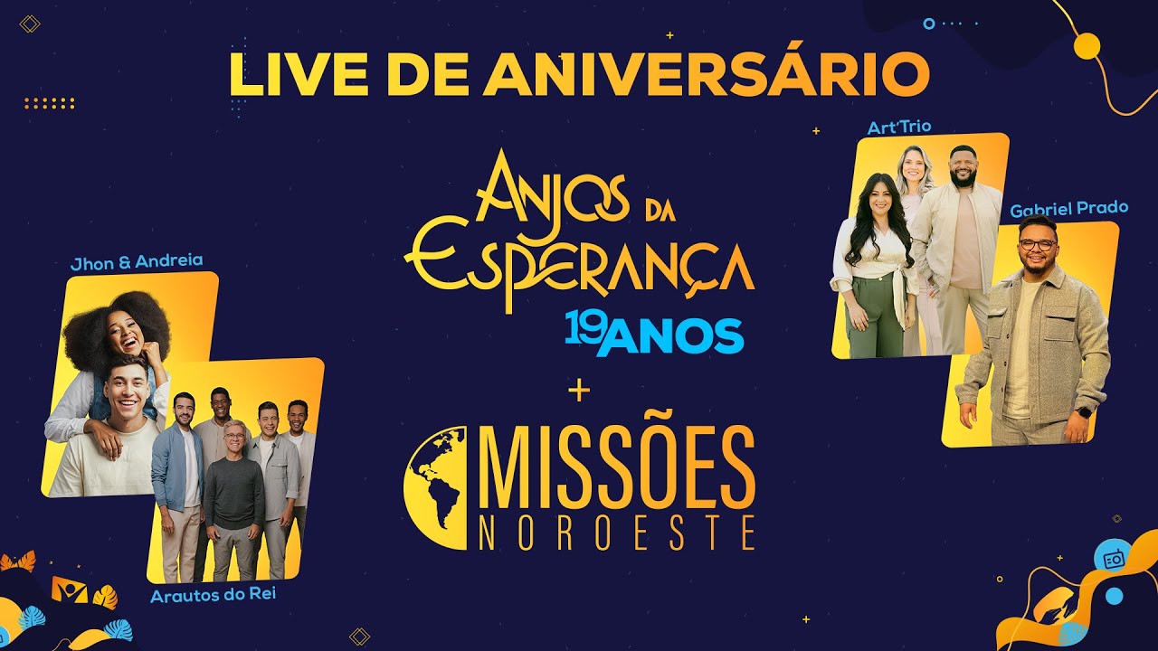 🔵 LIVE ANJOS DA ESPERANÇA | 19 Anos Vivendo a Missão com Você | Novo Tempo + Projeto Luzeiros