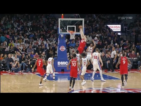 Raptors Highlights: Lowry to Poeltl Alley-Oop - April 5, 2017