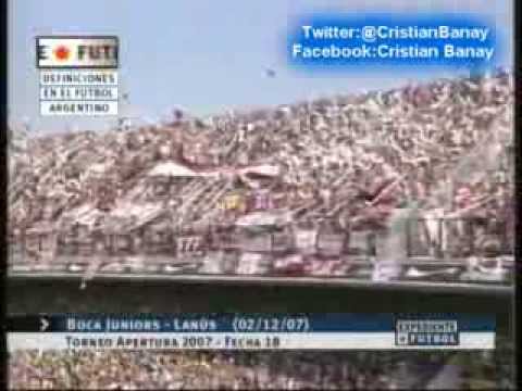 Boca 1 Lanus 1 (Relato Sebastian Vignolo ) Torneo Apertura 2007 Los goles Lanus Campeon