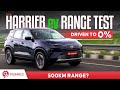 Tata Harrier EV QWD Range Test From 100 To 0 Full Battery Drain Test Can This Give 500km