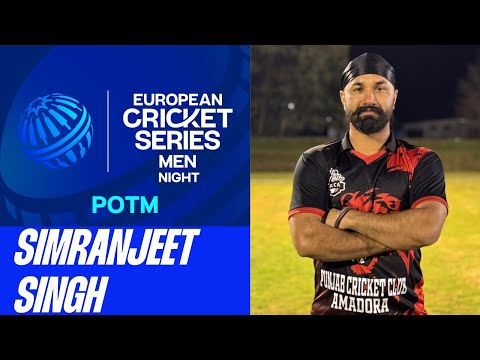 POTM Match 23: S.Singh - PNJ vs GOR | Highlights | ECSN Portugal, 2025 | 14 Feb 2025 | ECSN25.023