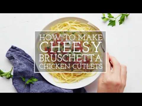 Cheesy Bruschetta Chicken Cutlets