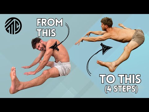 Pancake stretch for beginners