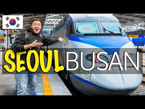 Peguei o trem BALA mais rápido da Coreia 🇰🇷 SEOUL para BUSAN