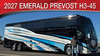 A preview image of the linked video showcasing 2027 Emerald Luxury Coaches Prevost H3-45 Double Slide