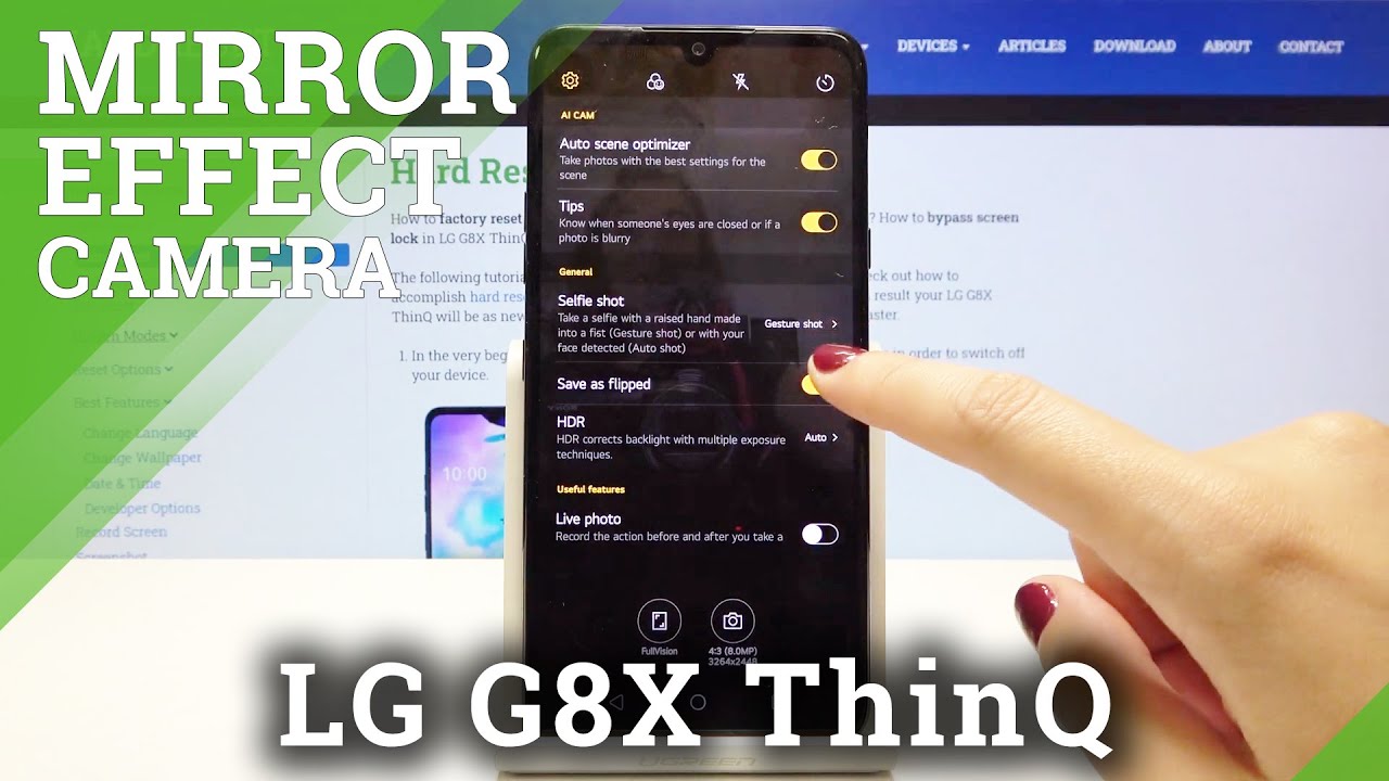 How to Disable Mirror Effect on LG G8X ThinQ – Turn Off Mirror Effect