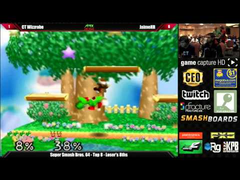 Super Smash Bros 64 Top 8 CT Wizzrobe vs JaimeHR - Apex 2014 Tourmament