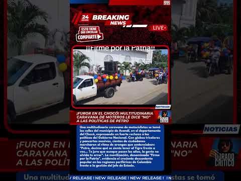 La impresionante movilización en Acandí, Chocó, que sacude al país