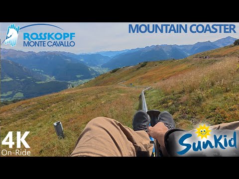Rosskopf Mountain Coaster - 4K On-Ride - Rosskopf Monte Cavallo - Sunkid Mountain Coaster - POV