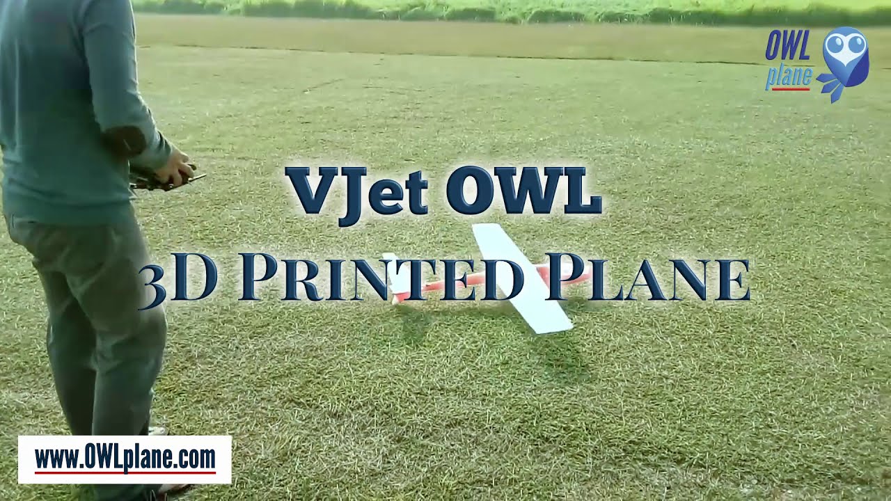 VJet OWL - 3D Printed RC Plane - June 9, 2018