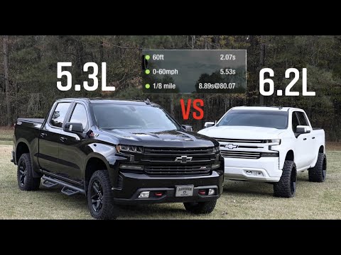 How much faster is the 6.2 than the 5.3?!