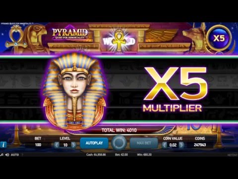 Pyramid Quest for Immortality Slot Machine at CloudCasino.com BIG WIN