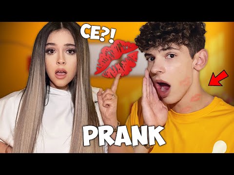 MI-A GĂSIT URME DE RUJ PE GÂT *prank iubitei mele*