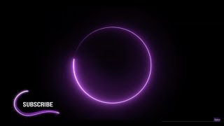 Purple  Neon Light Circle Effect Animation Black S