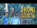 Over To You Virat MS Dhoni Lets Virat Kohli Finish It Off