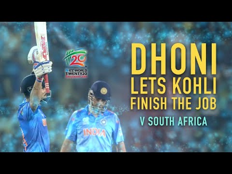 "Over to you Virat" | MS Dhoni lets Virat Kohli finish it off!