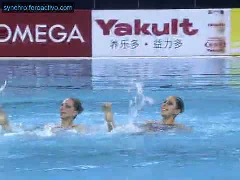Nayara Figueira/Lara Teixeira (BRA) Duet Technical Preliminary Shanghai World Championships 2011