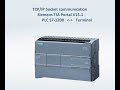 S7 1200 TCP IP Communication With Windows Terminal