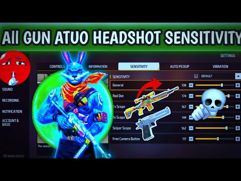 OB52 Update Auto Headshot Setting In Free Fire ⚡Best Sensitivity Settings ⚙️ || Sensitivity Settings