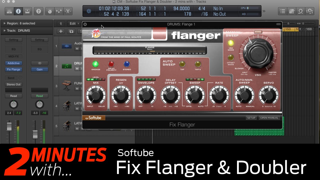 Softube Fix Flanger and Doubler VST/AU plugin in action - YouTube