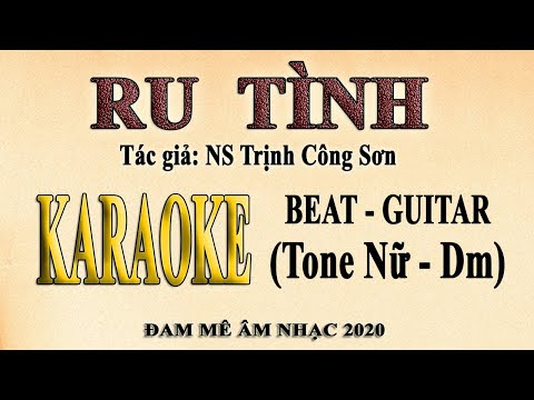 Karaoke RU TÌNH Tone Nữ - Nhạc Trịnh
