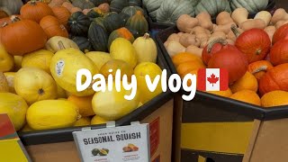 バンクーバー週末vlog🇨🇦秋/スイートポテト/ホールフーズ/ニンニク植え付け/雑貨屋
