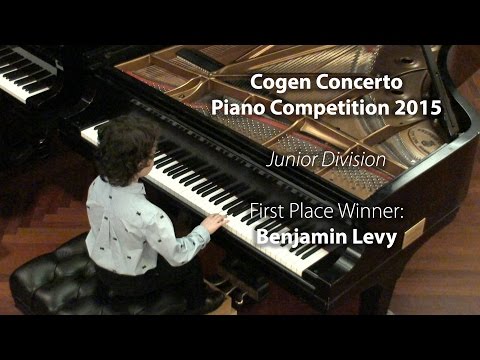 Benjamin Levy | Cogen Concerto Piano Competition 2015 - Junior Division
