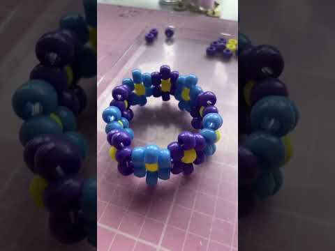 FLOWEr CUFF! #kandi #beads #kandikid