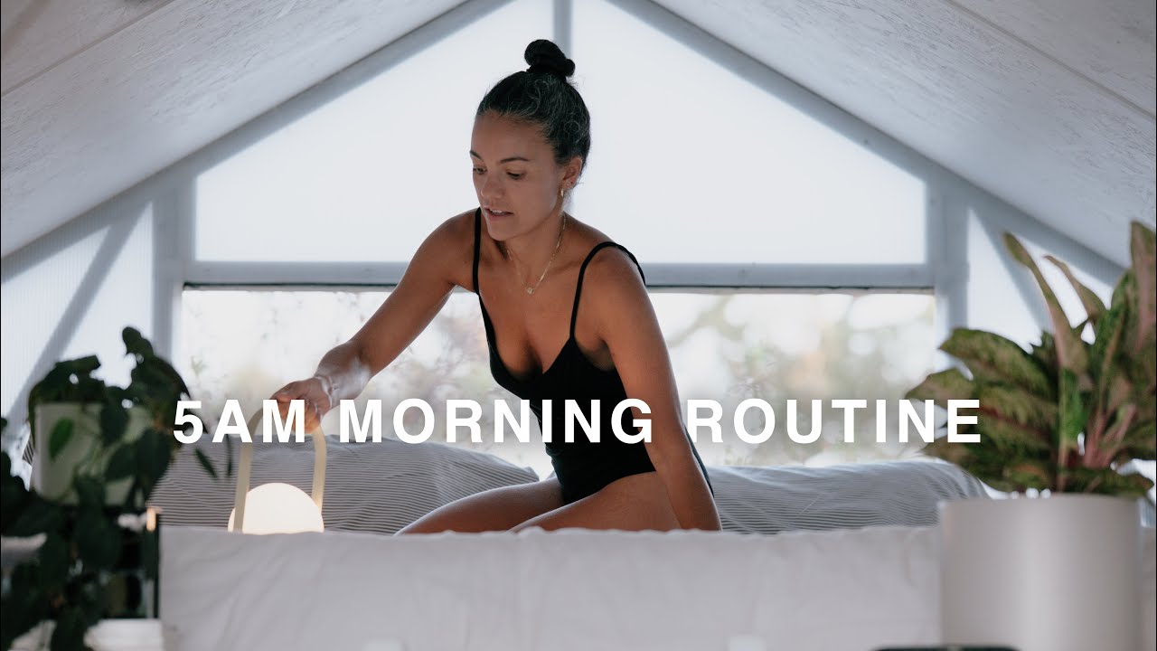 5AM MORNING ROUTINE (2023) | wholesome habits & productive launch up of the day 