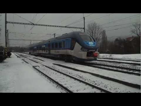 Odjezd vlaku Os 7054 (ČD 844.001) - Klášterec nad Ohří, 22. 2. 2013