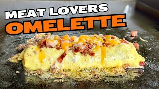 Meat Lover's Omelette on the Blackstone Griddle