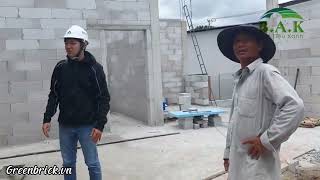 Xây nhà ở chống nóng bằng gạch nhẹ AAC tại Nhơn Trạch Đồng Nai - Green B.A.K