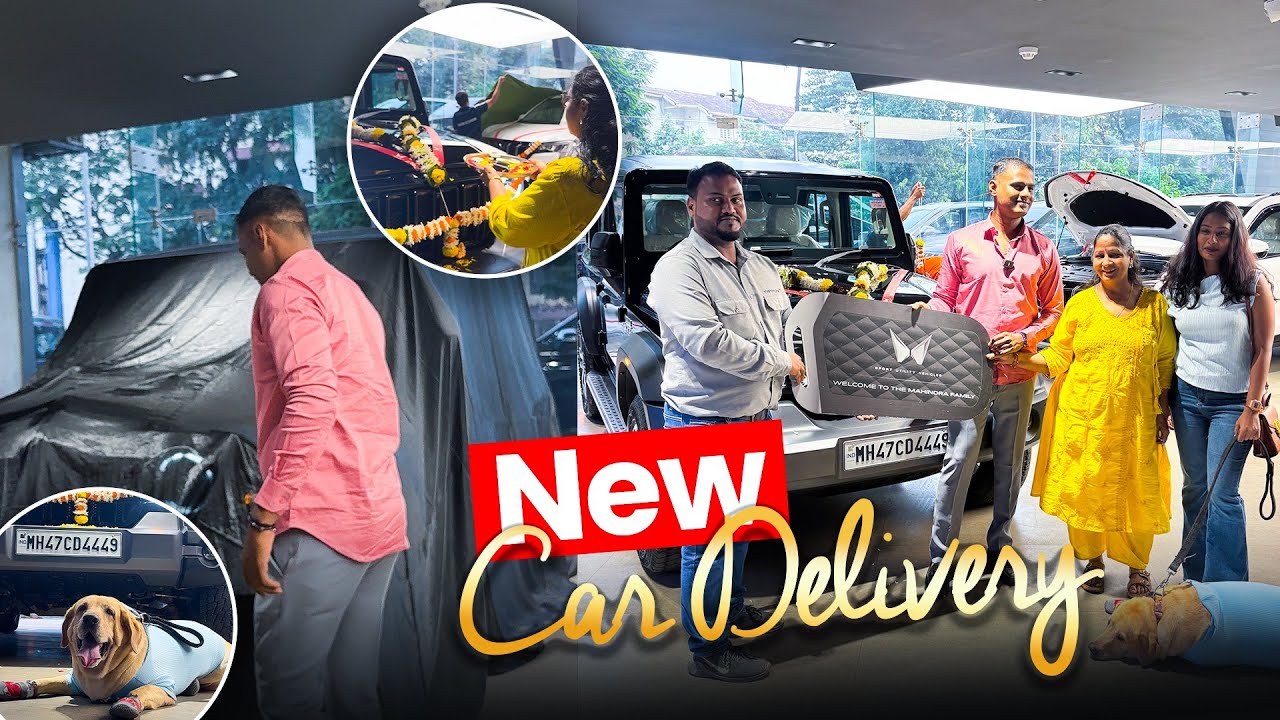 Finally Taking Delivery Of My New Car | Mahindra Thar Roxx 🚀 | Vlog Goldmagicians