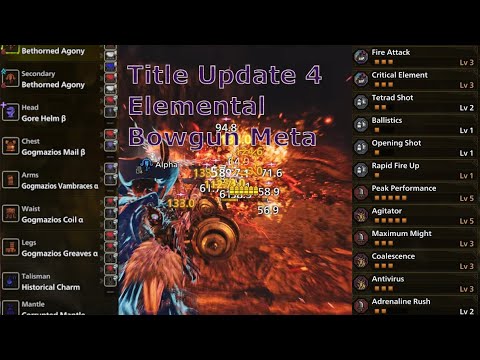TU4 Meta Elemental Bowgun Builds