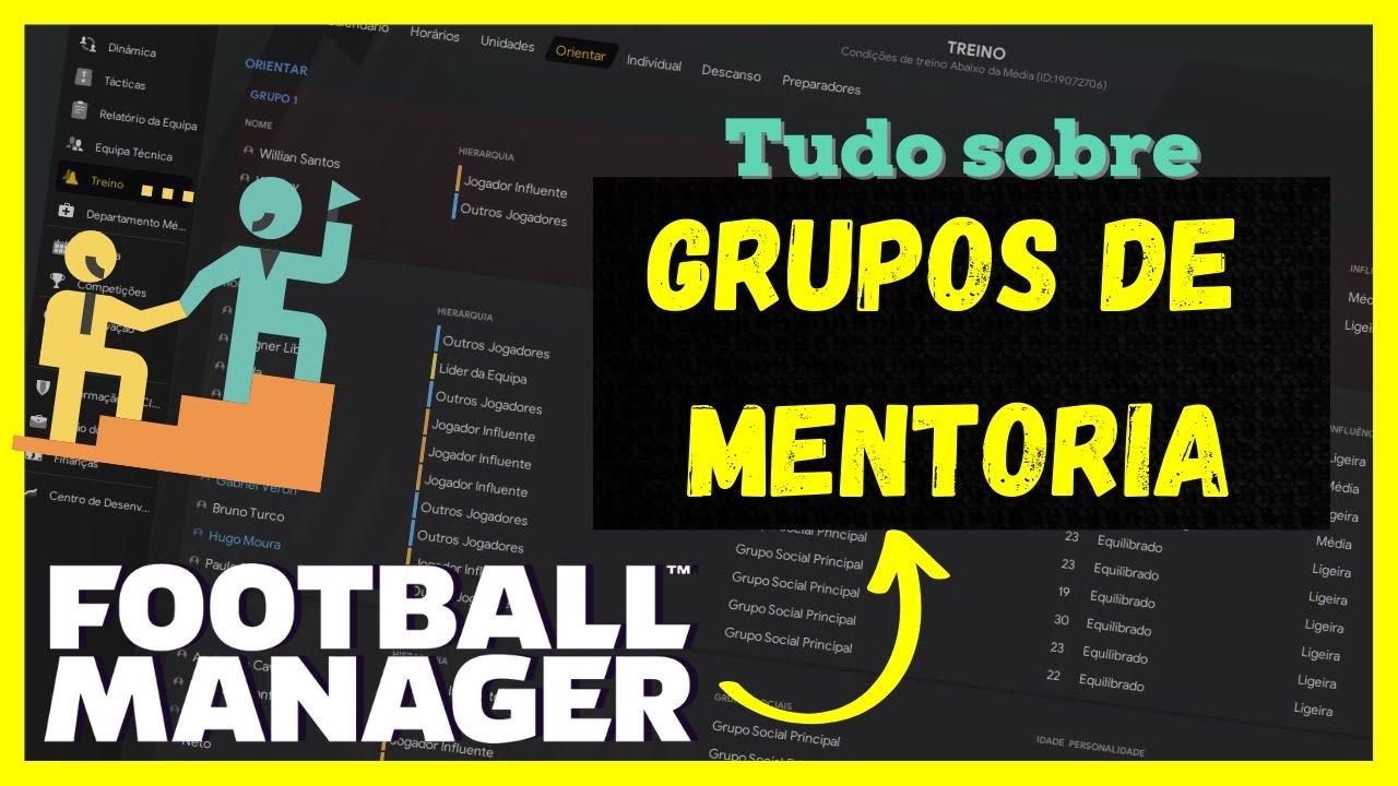 MENTORIA no FOOTBALL MANAGER | Como funciona e como montar os grupos corretamente