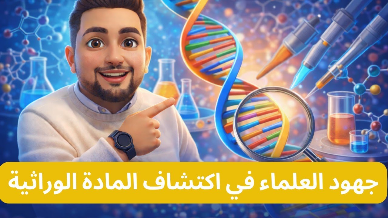 شرح جهود العلماء في اكتشاف المادة الوراثية 🧬  أحياء تالتة ثانوي 2026  أدلة أن DN