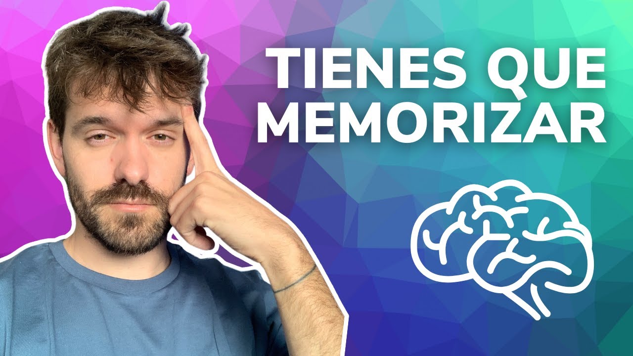 TIENES QUE MEMORIZAR 🧠 Cambio de enfoque al estudiar una oposición