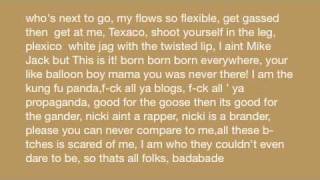 Sweet Dreams Remix - (Lil Wayne, Beyoncé, Nicki Minaj) - Lyrics On Screen