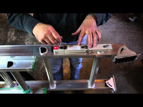 Levelok Quick Connect Ladder Leveler Installation on Werner D1200 2 Extension Ladder