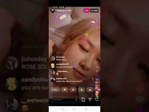 190901 BLACKPINK ROSE IG Live(She say she Ok, don't worry!)