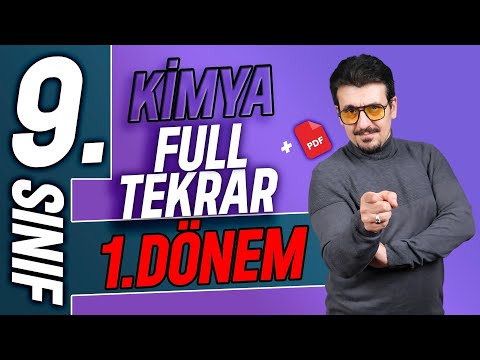 9.sınıf 1.dönem tam tekrar genel tekrar 📕Zeduva Kimya