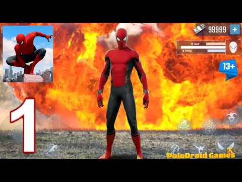 Spider Rope Hero - Gangster New York City Gameplay Walkthrough Part 1 (iOS, Android)