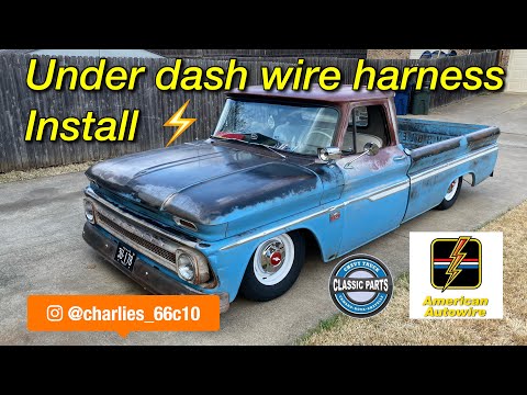 1966 Chevy C10 factory under dash wire harness replacement