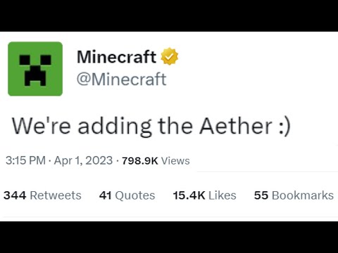 Minecraft Added the AETHER...