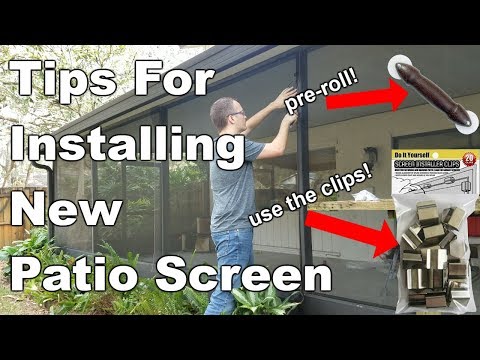 How To Replace Patio Screen