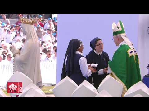 I momenti salienti della Santa Messa e dell'Angelus a Lourdes