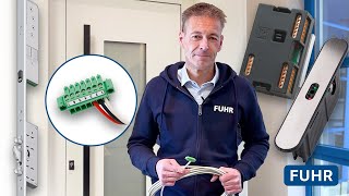 FUHR Motorschlösser: Kabelgebundene Anschlussmöglichkeiten und Klemmenbelegung