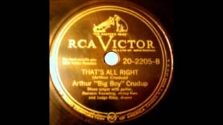 That's All Right Mama   Arthur Crudup 1946 RCA Victor 45 20 2205 B