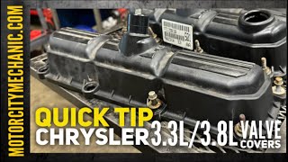 Quick Tip: Chrysler/Dodge/Jeep 3.3L/3.8L Valve Covers