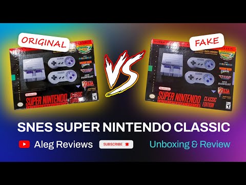 Authentic SNES Super Nintendo Classic Edition vs a Fake one Comparison #nintendo #snes #snesclassic